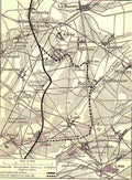 World War I Map showing Haig's main attack on September 25th 1915 Military A4 Photo Print