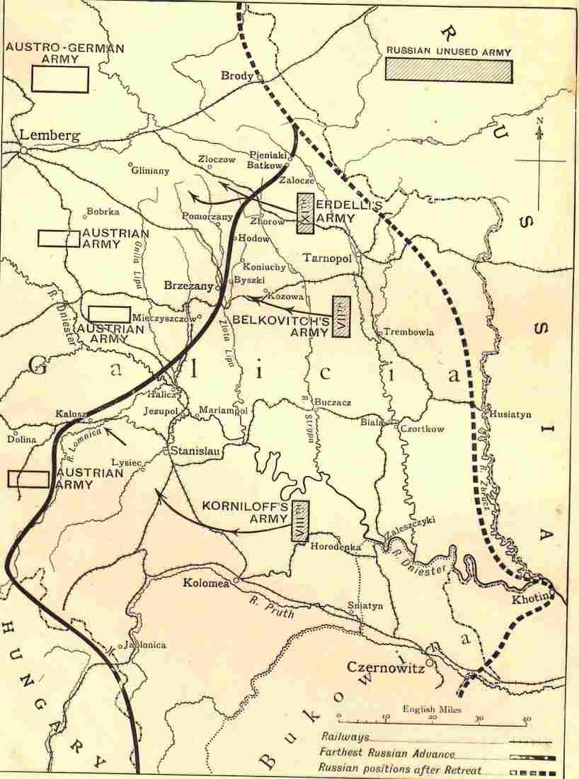 World War I Map showing Russia's last attack's during 1917 Military A4 Photo Print