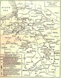 World War I Map showing Turkey's disastrous advance in The Caucasus 1 Military A4 Photo Print