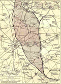 World War I Map showing the battlefield of Arras Military A4 Photo Print