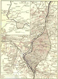 World War I Map showing the re capture of Ameins 1918 Military A4 Photo Print