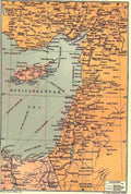 World War I Map to illustrate the campaign in Palestine Military A4 Photo Print