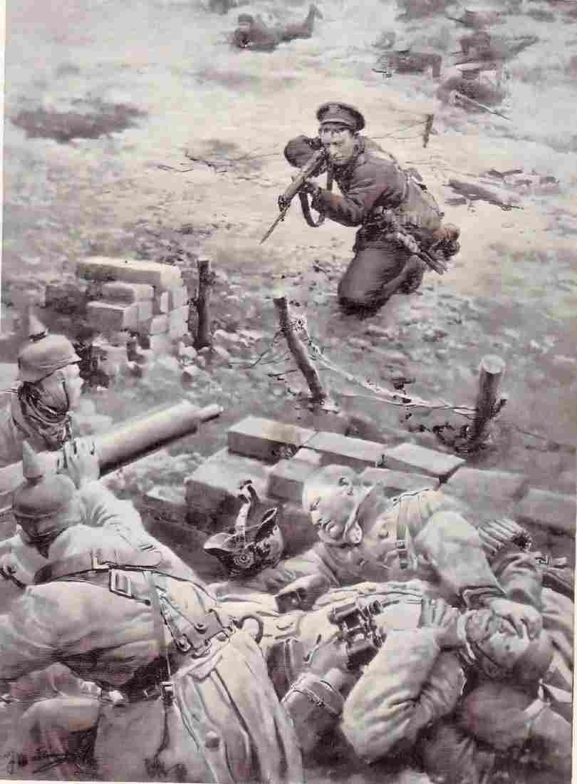 World War I Micheal O Leary Winning His V.C Military A4 Photo Print