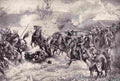 World War I Russian Artillery Caught in German Barrage Military A4 Photo Print
