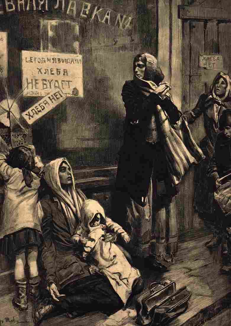 World War I Starvation in Russia Military A4 Photo Print