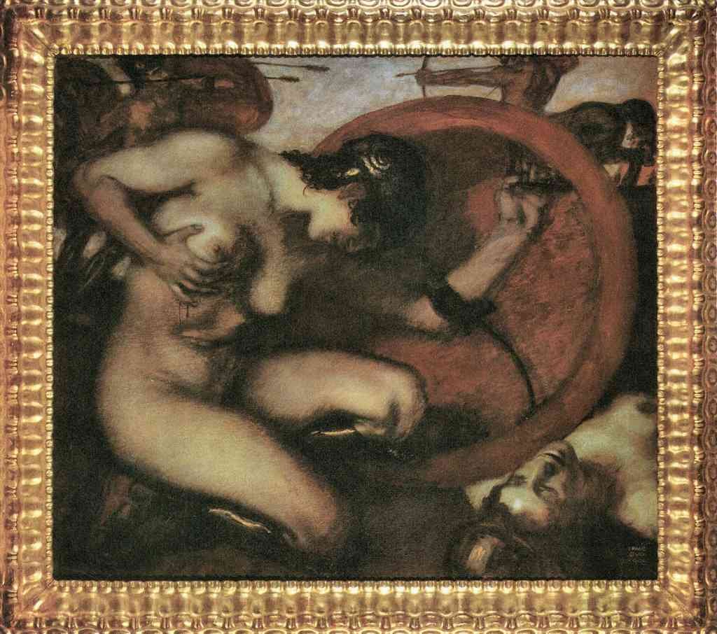 Wounded Amazion 1 Franz Von Stuck Symbolism A4 Photo Print