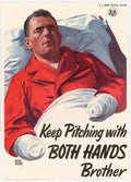 Wounded Soldier Army American World War II Advert Poster