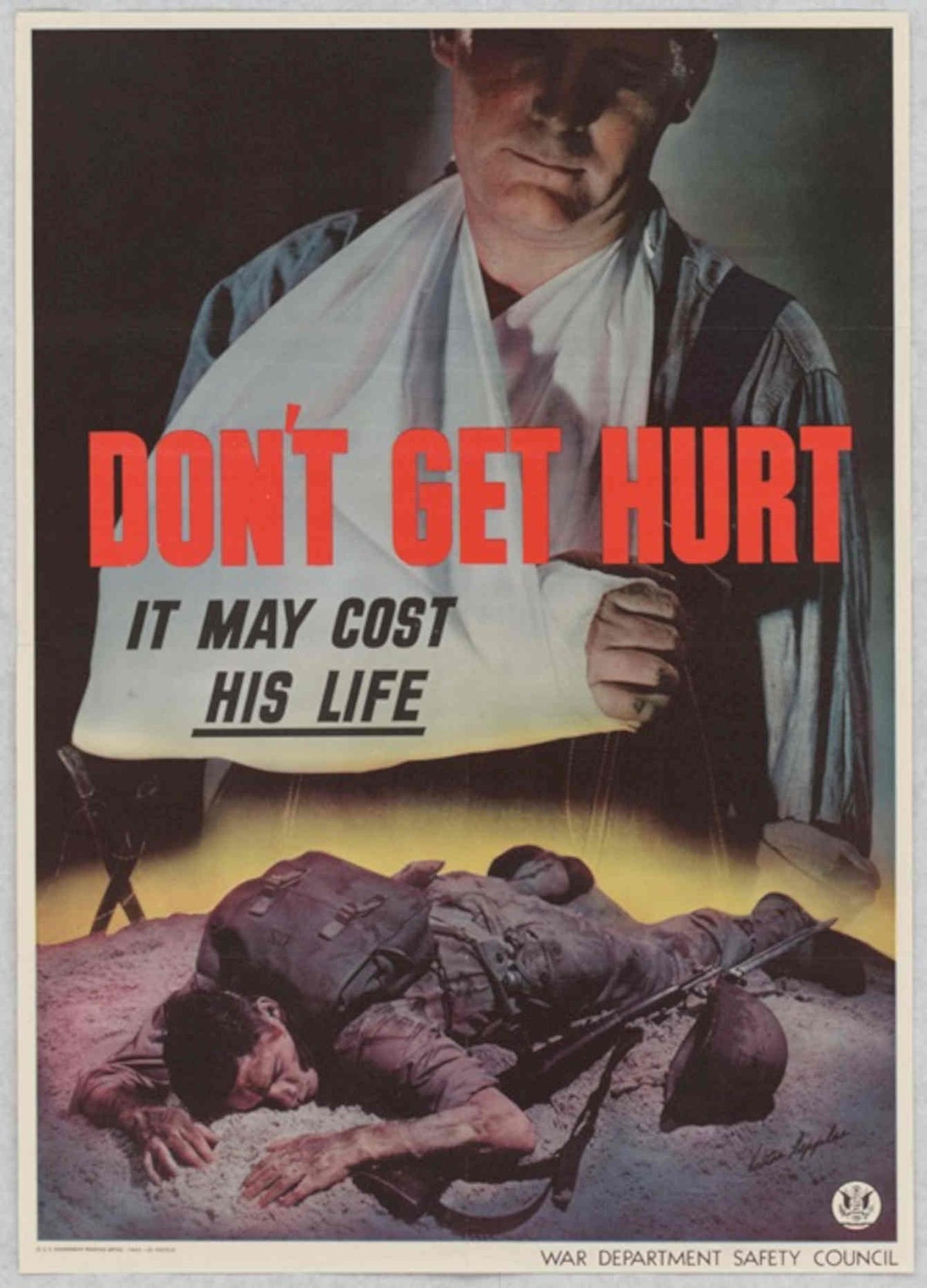 Wounded Soldier Poster American World War II Advert Poster