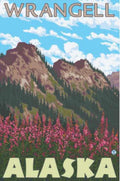 Wrangell Alaska Landscape Vintage Retro Advert Ads A4 Photo Print