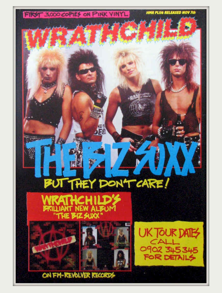 Wrathchild Biz Xxx Vintage Retro Advert Poster A4 Photo Print