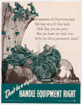 Wrecked Tank Joe American World War II Advert Poster