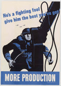 Wrench Production Fool American World War II Advert Poster
