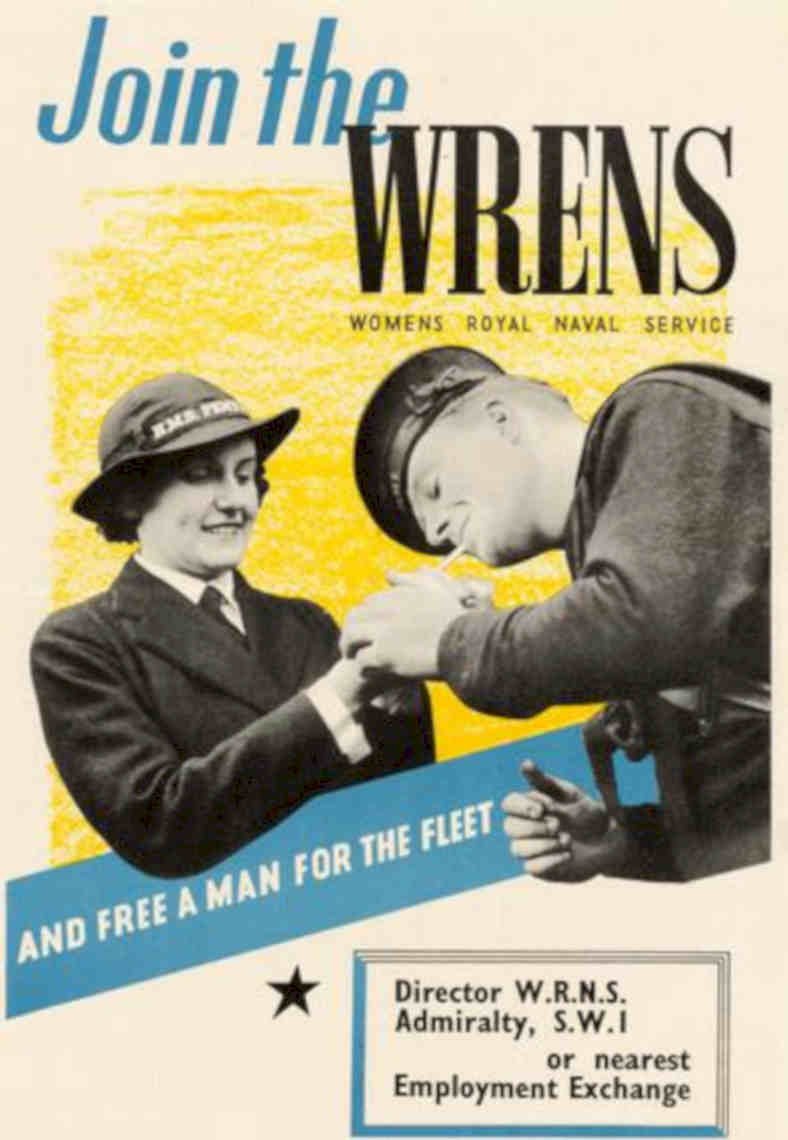 Wrens Naval Service Vintage Retro Advert Poster A4 Photo Print