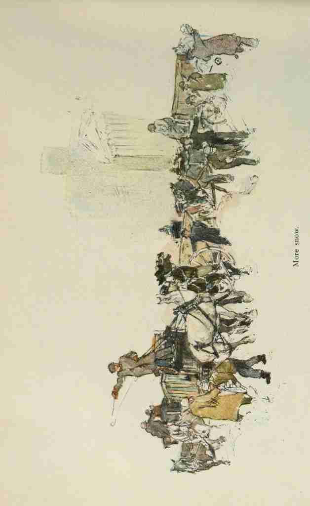 Wright George 1860 1942 Scribners 46 1909 More snow A4 Photo Print