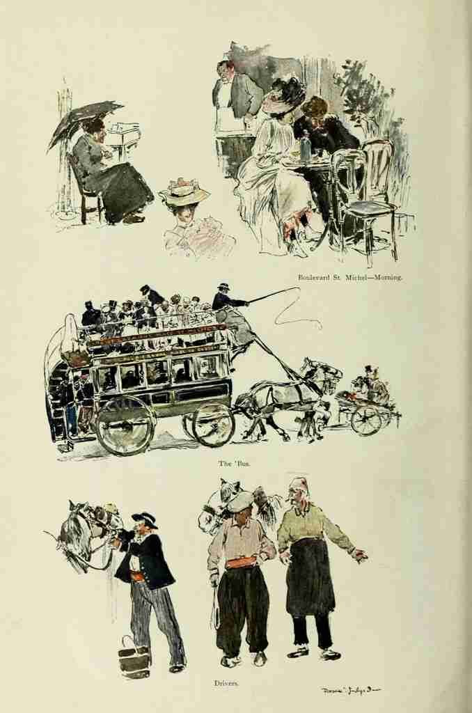 Wright George 1860 1942 Scribners Magazine 45 1909 Drivers A4 Photo Print