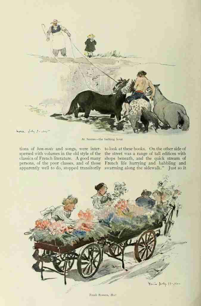 Wright George 1860 1942 Scribners Magazine 45 1909 Fresh Flowers A4 Photo Print