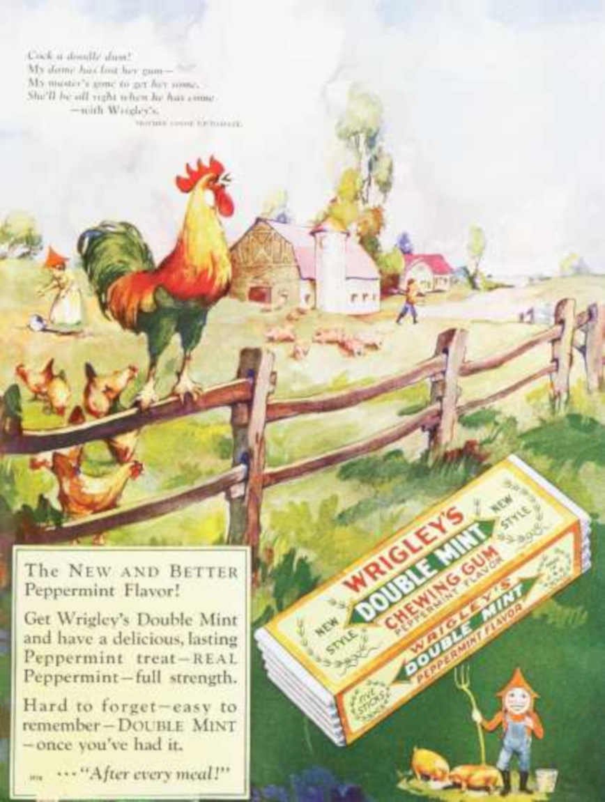 Wrigleys Double Mint 1 Vintage Retro Advert Ads A4 Photo Print