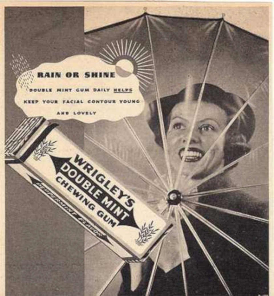 Wrigleys Double Mint 2 Vintage Retro Advert Ads A4 Photo Print