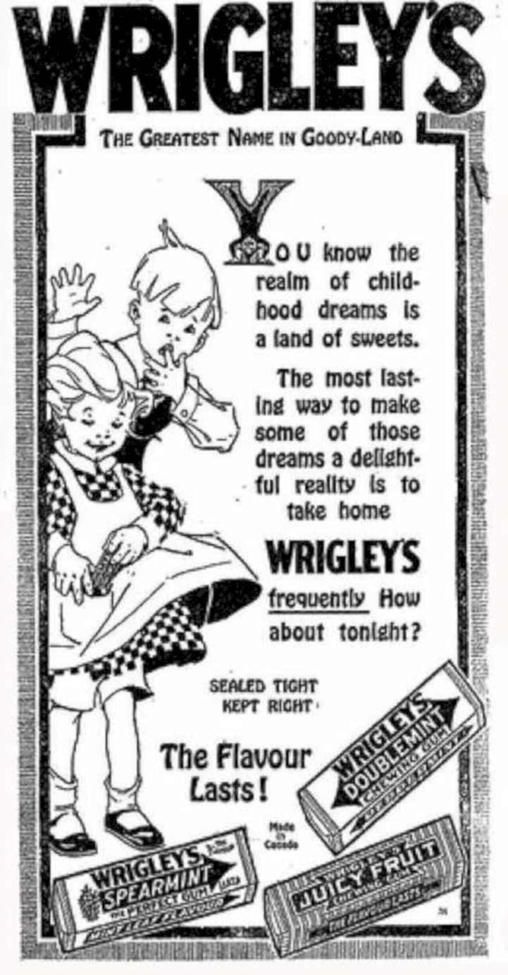 Wrigleys Goodyland V Vintage Retro Advert Ads A4 Photo Print
