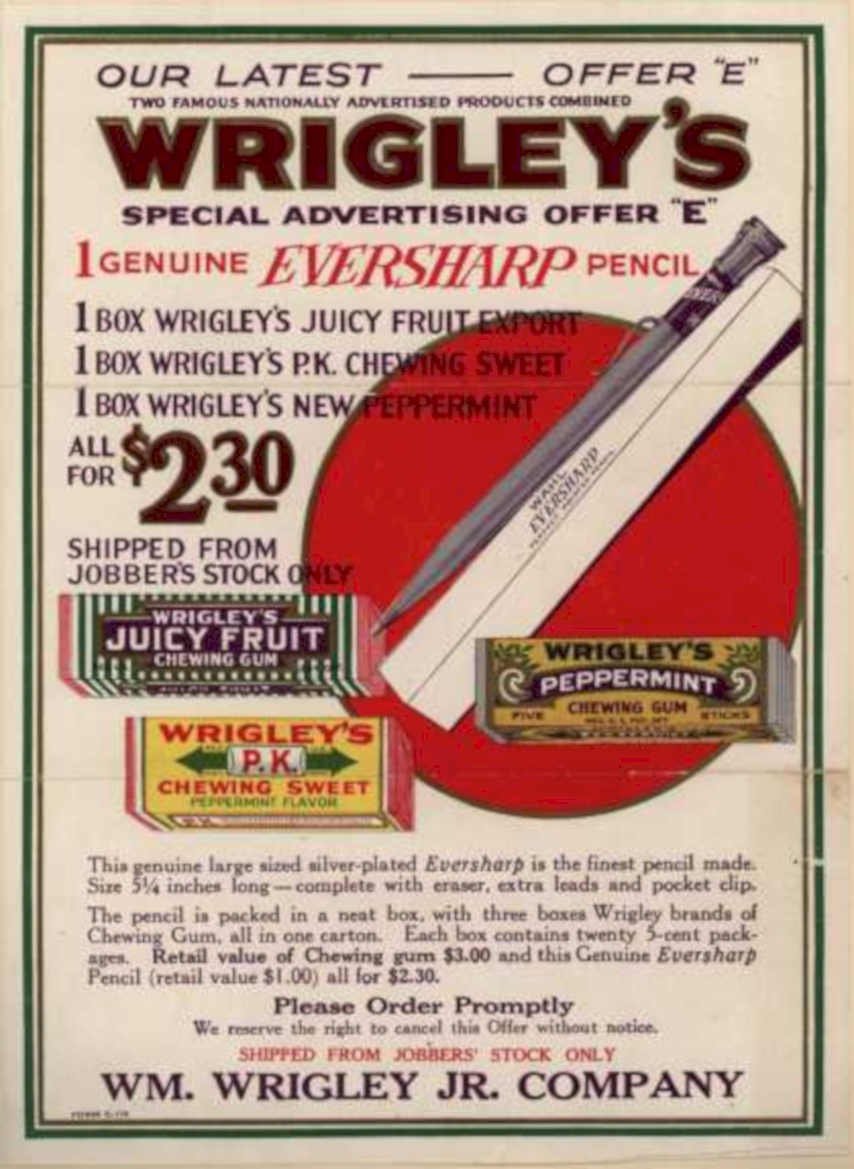 Wrigleys Gum Offer Vintage Retro Advert Ads A4 Photo Print
