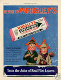 Wrigleys Spearmint Boys Vintage Retro Advert Ads A4 Photo Print
