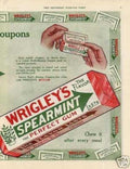 Wrigleys Spearmint Gum 2 Vintage Retro Advert Ads A4 Photo Print