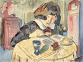 Writing Girl Sonia Gramatte Walter Gramatte Expressionism A4 Photo Print