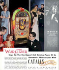 Wurlitzer Jukebox Ballroom 1940s Vintage Retro Advert Poster