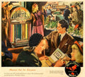 Wurlitzer Jukebox Diner 2 1940s Vintage Retro Advert Poster
