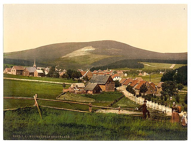 Wurmberg Braunlage Hartz Baden Vintage A4 Photo Print