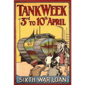 Ww1 British Tank Week R Vintage Retro Advert Poster A4 Photo Print
