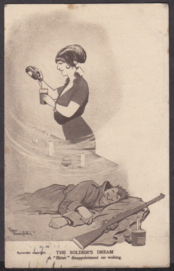 Ww1 Comic Bairnsfather Series 6 Soldiers Dream Vintage A4 Photo Print