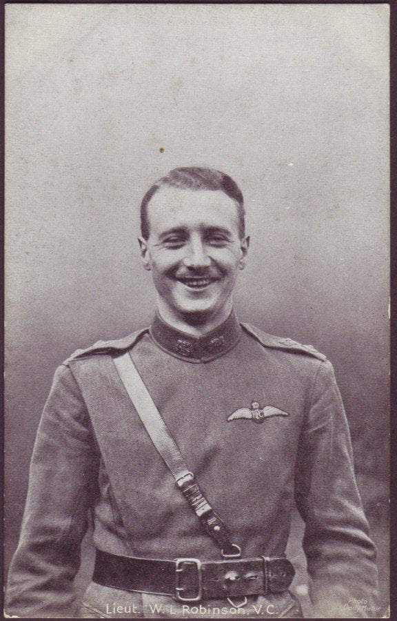 Ww1 Lieut W L Robinson Vc Laughing Vintage A4 Photo Print