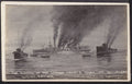Ww1 Sinking German Cruiser Mainz On Fire Heligoland 1914 Vintage A4 Photo Print
