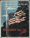 Ww2 Flag Remember 1 Vintage Retro Advert Poster A4 Photo Print