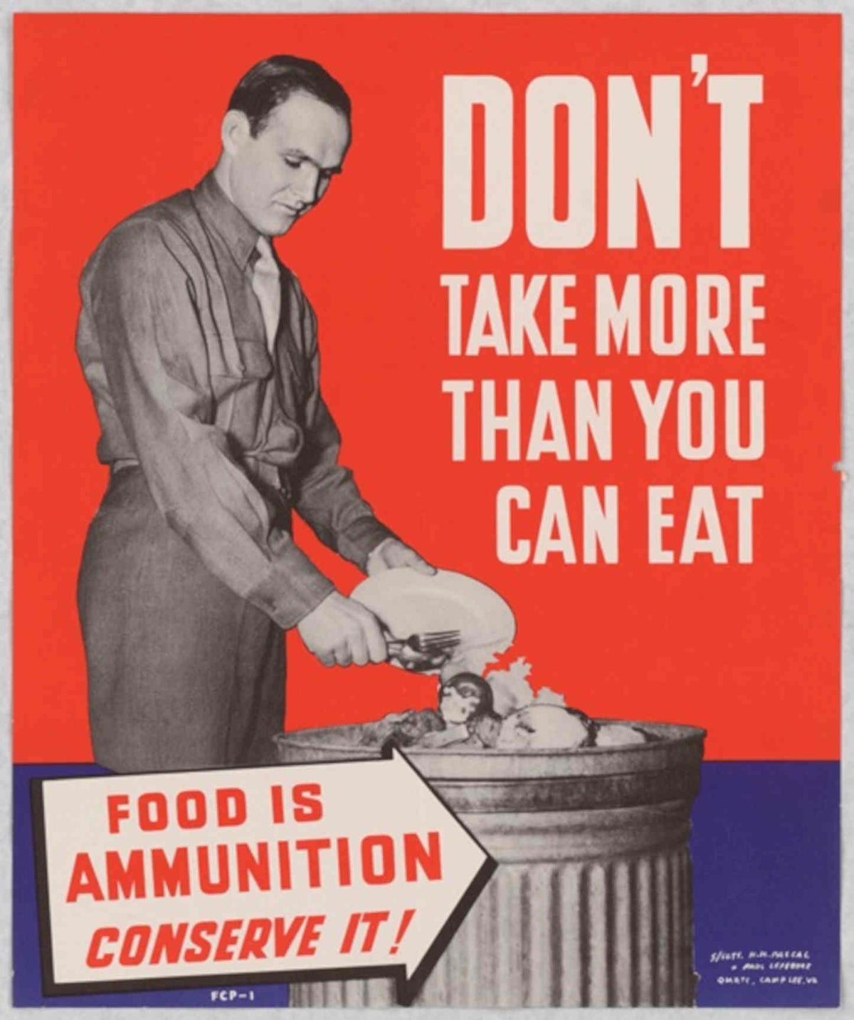 Ww2 Food Ammunition American World War II Advert Poster