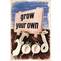 Ww2 Grow Your Own Food Vintage Retro Advert Poster A4 Photo Print