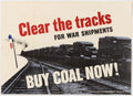 Ww2 Train Coal American World War II Advert Poster