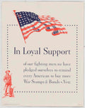 Wwi Flag Soldier American World War II Advert Poster
