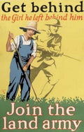 Wwi Girl Scythe Vintage Retro Advert Ads A4 Photo Print