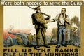 Wwi Guns Ranks Vintage Retro Advert Poster A4 Photo Print