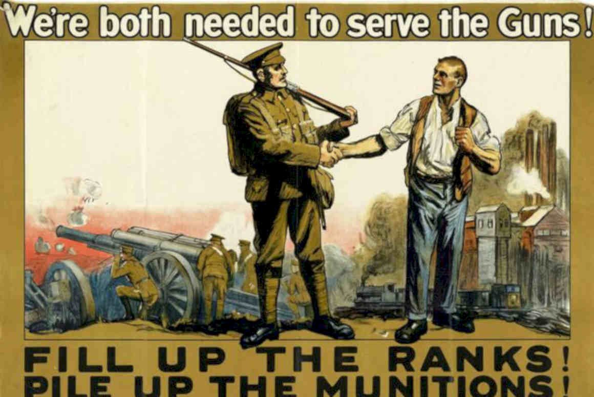 Wwi Guns Ranks Vintage Retro Advert Poster A4 Photo Print