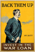 Wwi Poster Man Vintage Retro Advert Poster A4 Photo Print