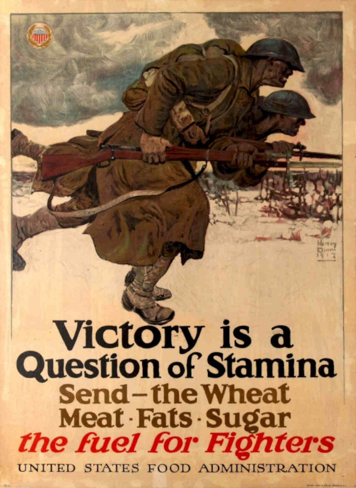 Wwi Soldier Wheat Vintage Retro Advert Poster A4 Photo Print