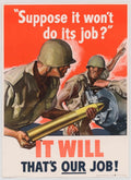 Wwii Artillery Soldiers American World War II Advert Poster