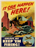 Wwii Attack House American World War II Advert Poster