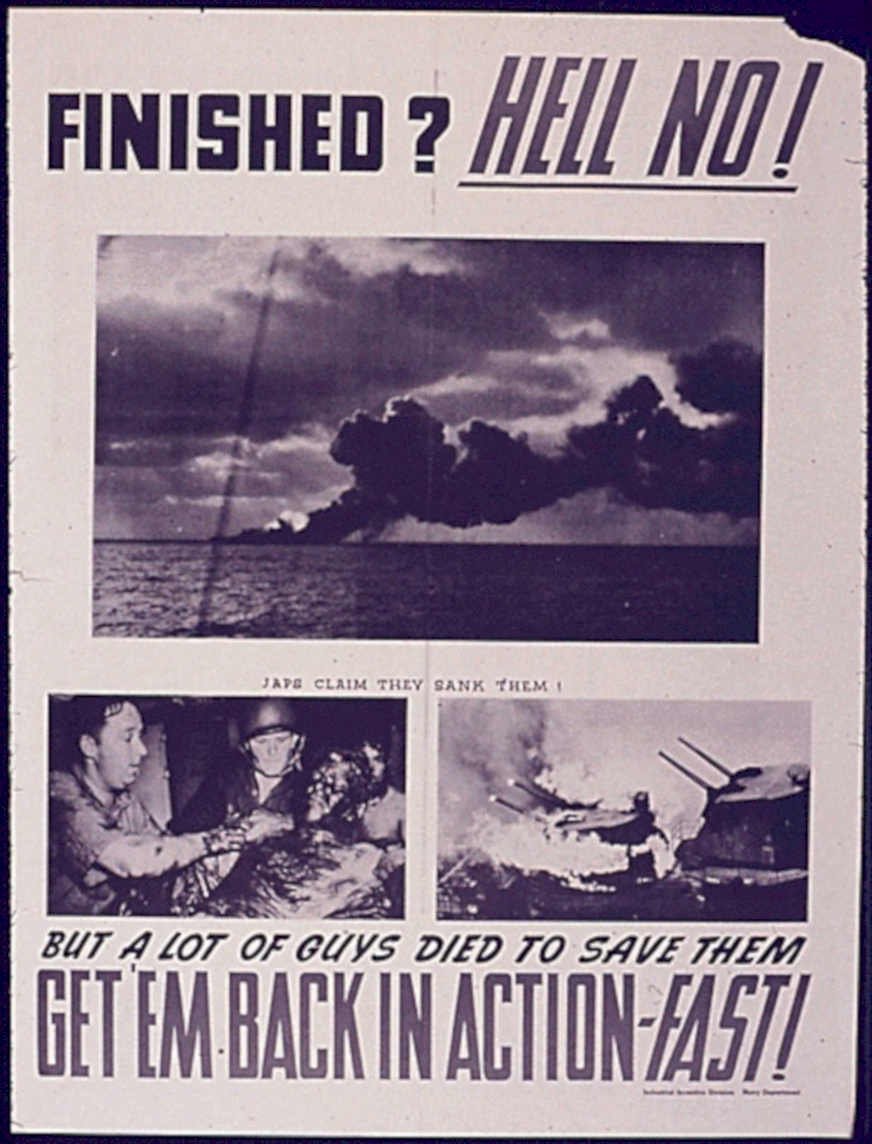 Wwii Explosion Ships Vintage Retro Advert Poster A4 Photo Print