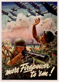 Wwii Firepower Marauders American World War II Advert Poster