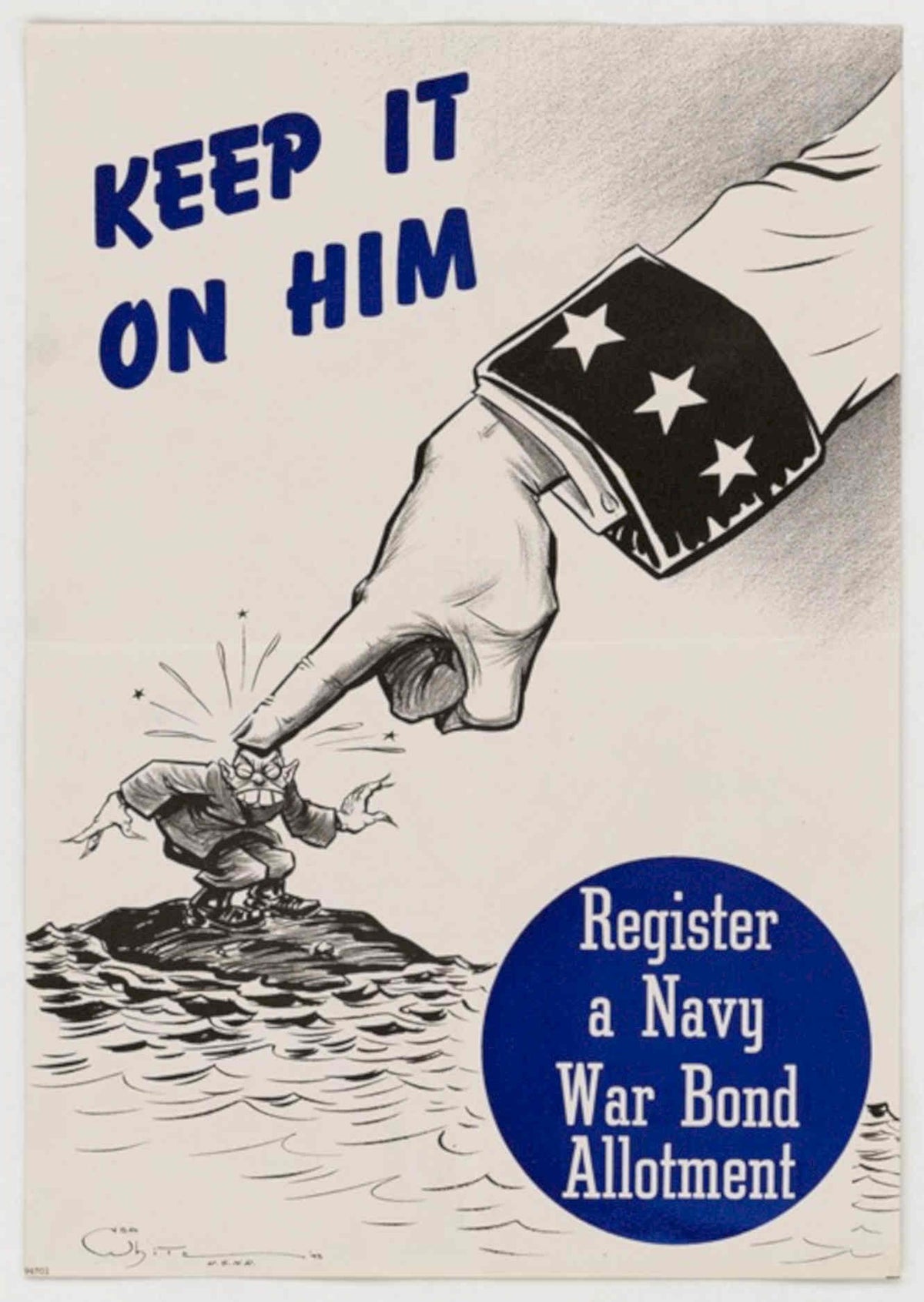 Wwii Hand Navy American World War II Advert Poster