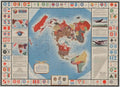 Wwii Map Flags American World War II Advert Poster